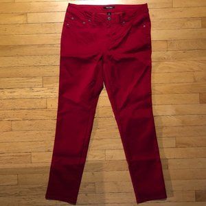 Women's Roz & Ali Deep Red Jeans Pants